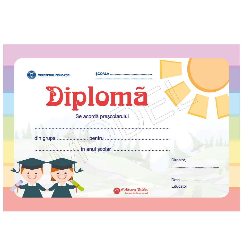 Diploma scolara 2019 model 13